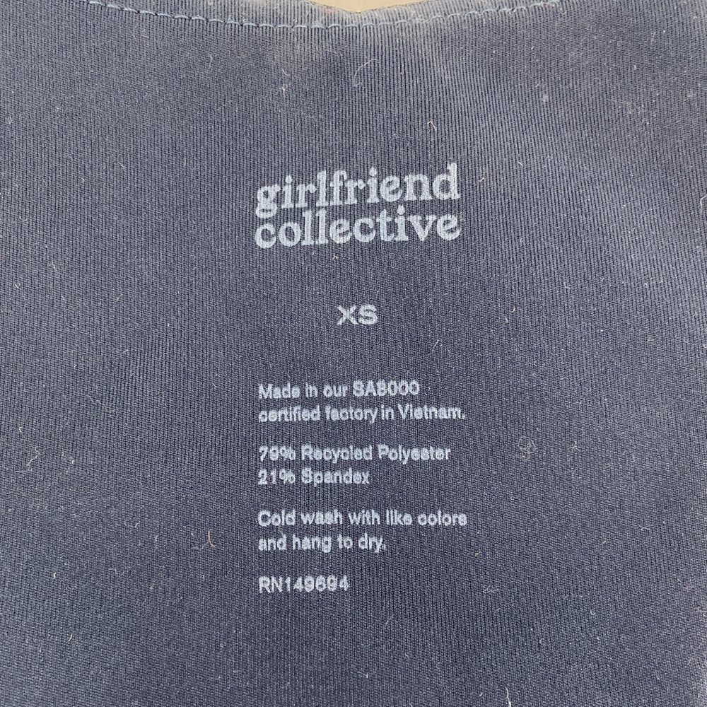 Girlfriend Collective Women's Midnight Paloma Racerback Bra Size XS - Picture 6 of 8